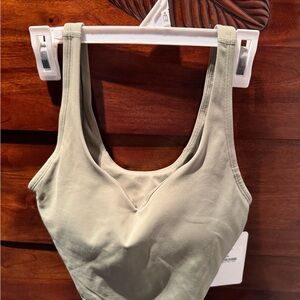 BNWT Women's Sage Green Performance Workout Top